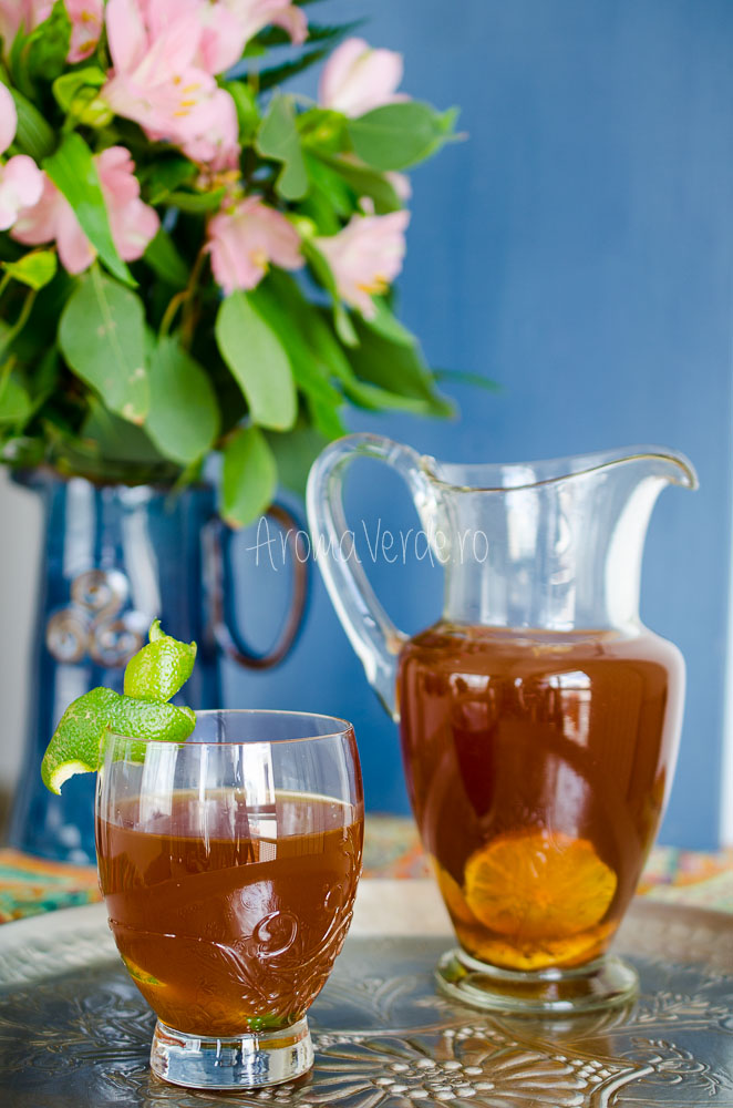 Ice tea cu ceai negru și vanilie
